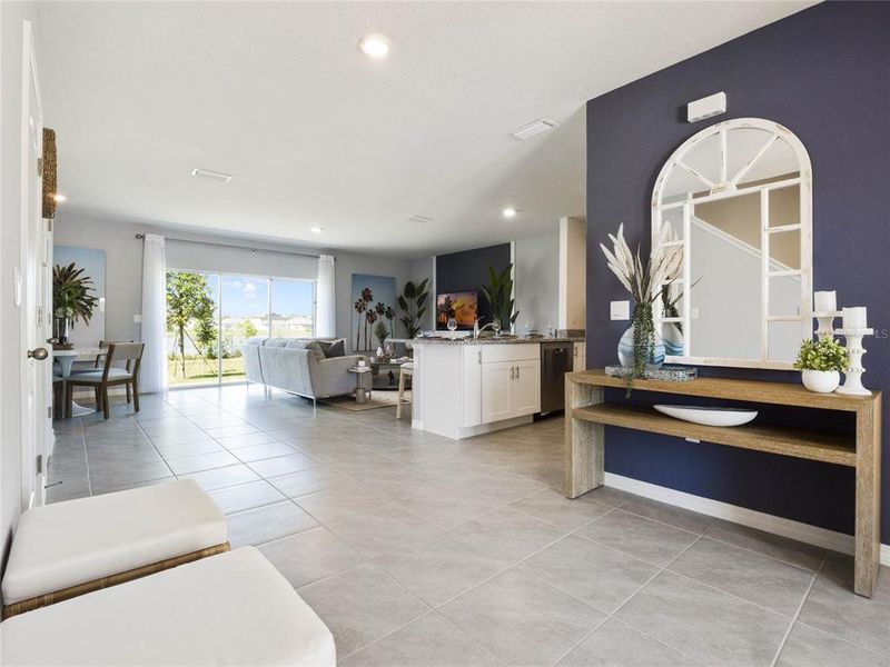 Furnished interior view inside a new home in Rivers Edge, Edgewater (Image 4).