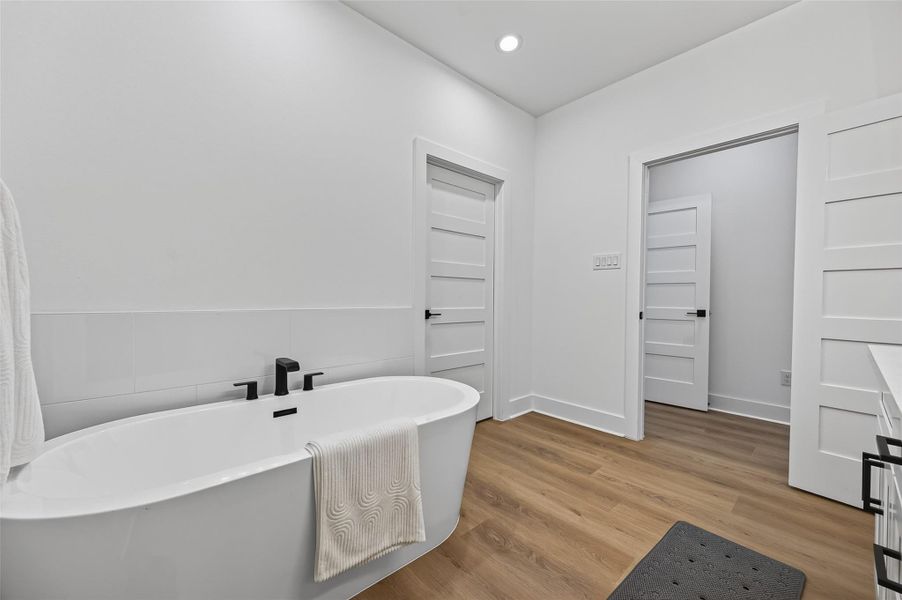 Furnished interior view inside a new home in , Conroe (Image 36).