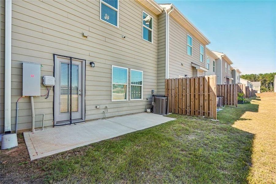 Exterior details and patio area of a home in Chatham, Hampton (Image 4).