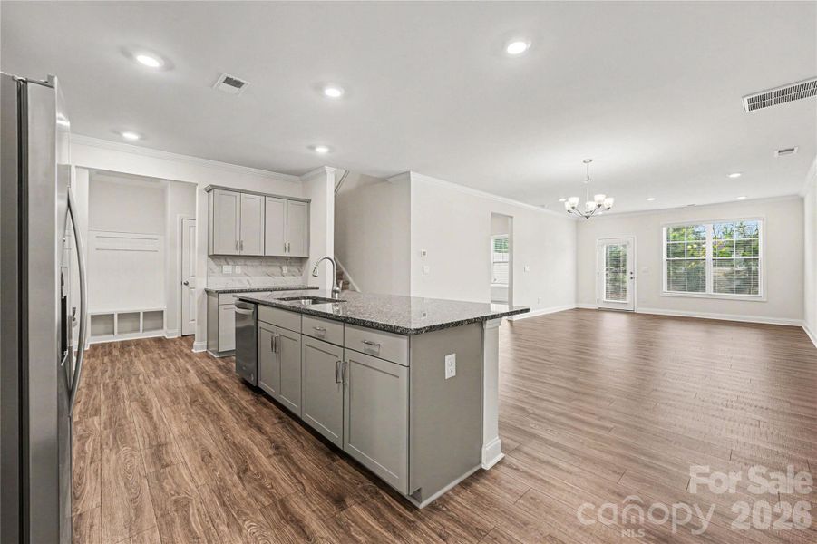 Furnished interior view inside a new home in , Sherrills Ford (Image 7).
