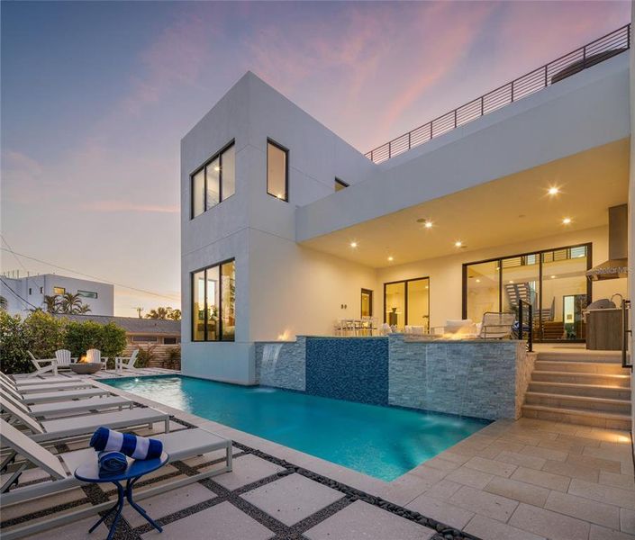 Exterior details and patio area of a home in , Sarasota (Image 19).