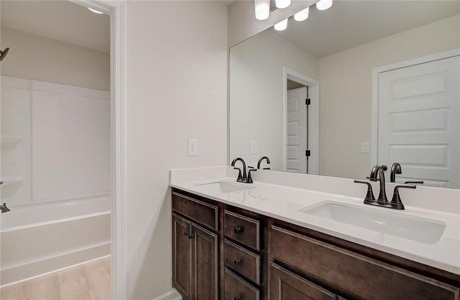 Furnished interior view inside a new home in Crofton Place Enclave, Snellville (Image 6).