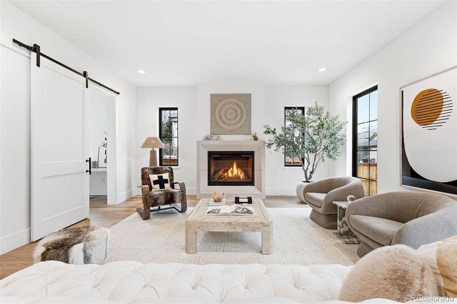 Furnished interior view inside a new home in , Denver (Image 18). Furnished interior view inside a new home in , Denver (Image 18).