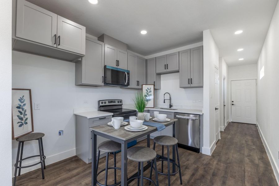 Furnished interior view inside a new home in , Spring (Image 12).