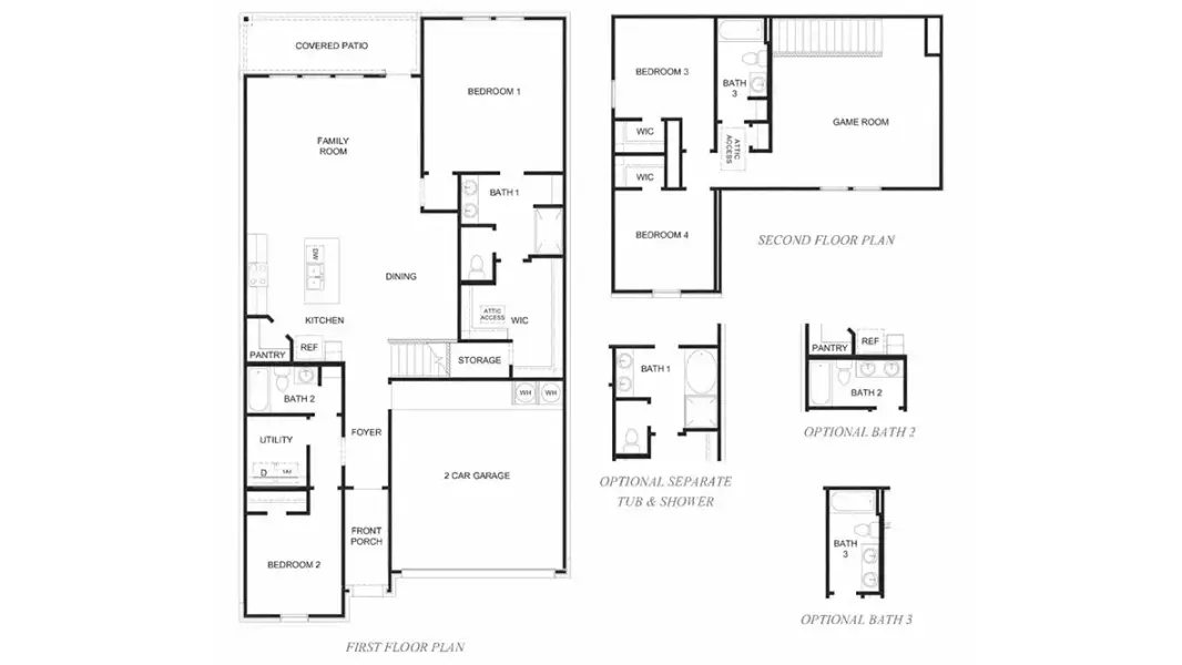 2D floor plan layout of this home in August Trails, Needville, TX (Image 3). 2D floor plan layout of this home in August Trails, Needville, TX (Image 3).