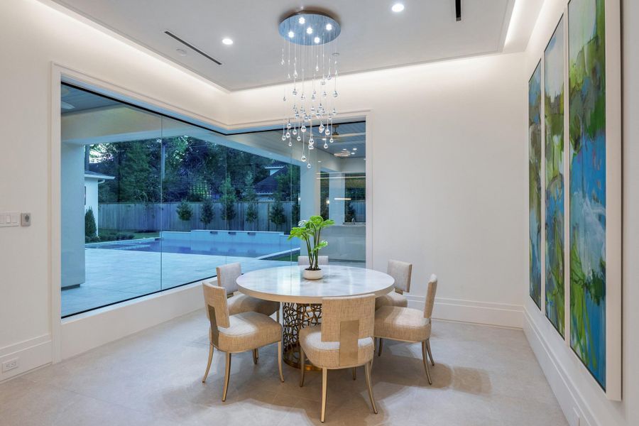 Furnished interior view inside a new home in , Houston (Image 29).