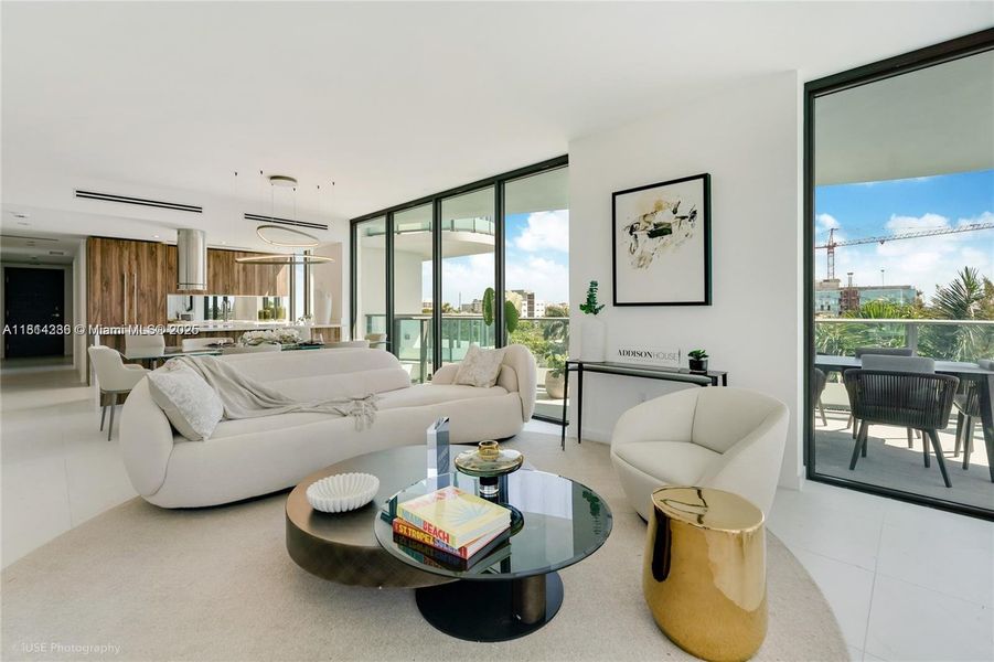 Furnished interior view inside a new home in , Bay Harbor Islands (Image 1).