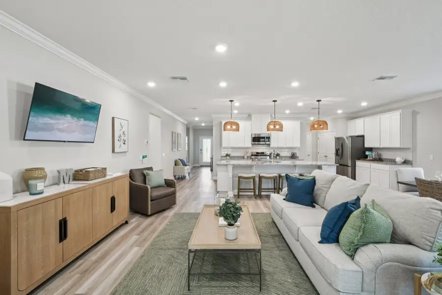 Representative furnished interior of a home built from the Drexel by Maronda Homes in Highland Park, Newberry (Image 27). Representative furnished interior of a home built from the Drexel by Maronda Homes in Highland Park, Newberry (Image 27).