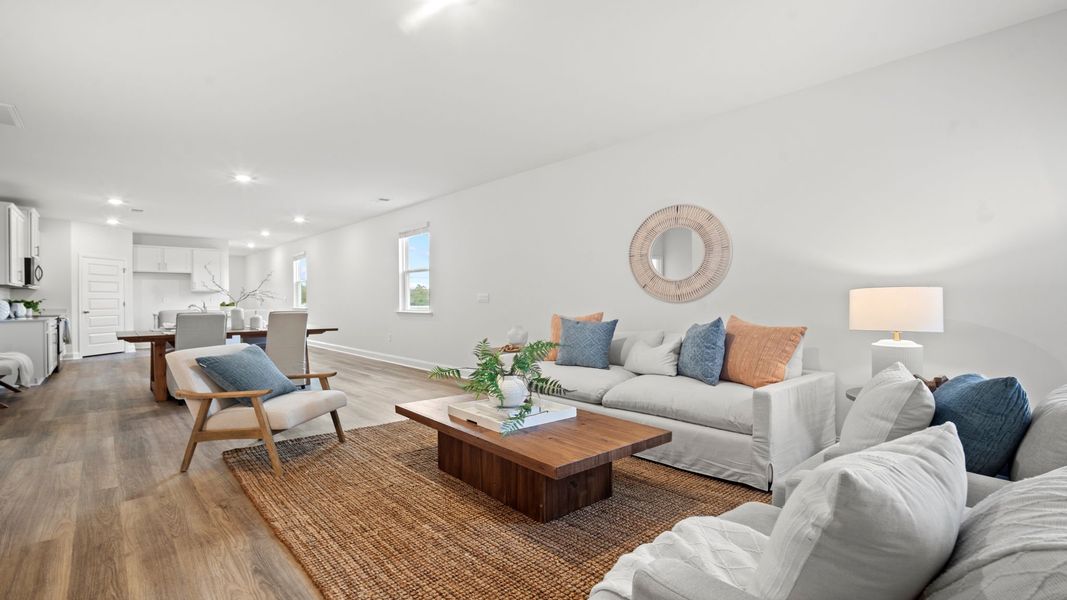 Representative furnished interior of a home built from the Hemingway-Exp by D.R. Horton in The Lakes at North Glynn, Brunswick (Image 15).