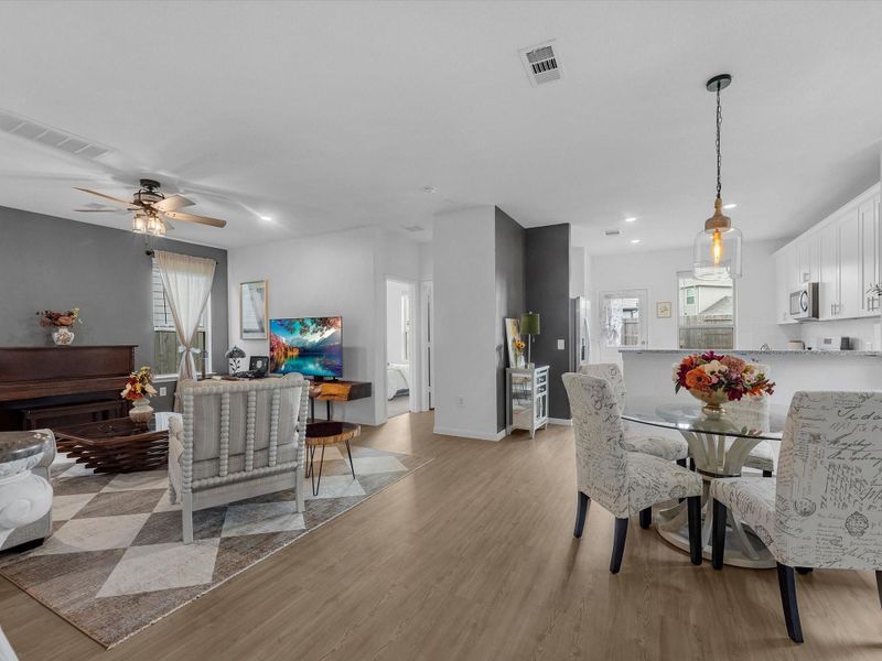 Furnished interior view inside a new home in Mavera, Conroe (Image 11).