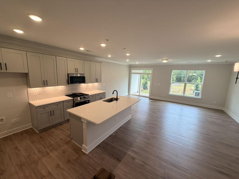 Furnished interior view inside a new home in Blythe Mill Townhomes, Waxhaw (Image 7).
