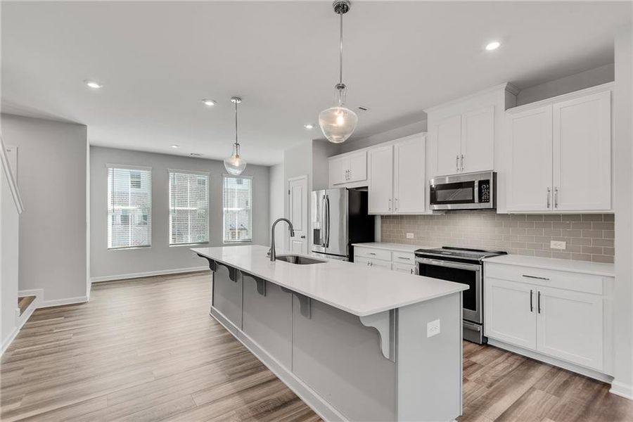 Furnished interior view inside a new home in Waverly at Buice Lake, Acworth (Image 8). Furnished interior view inside a new home in Waverly at Buice Lake, Acworth (Image 8).