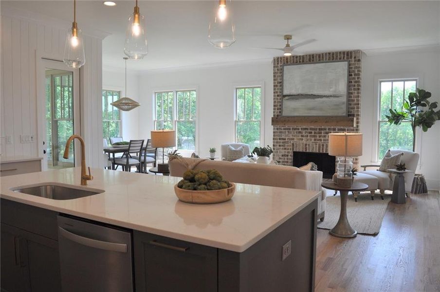 Furnished interior view inside a new home in , Marietta (Image 7).