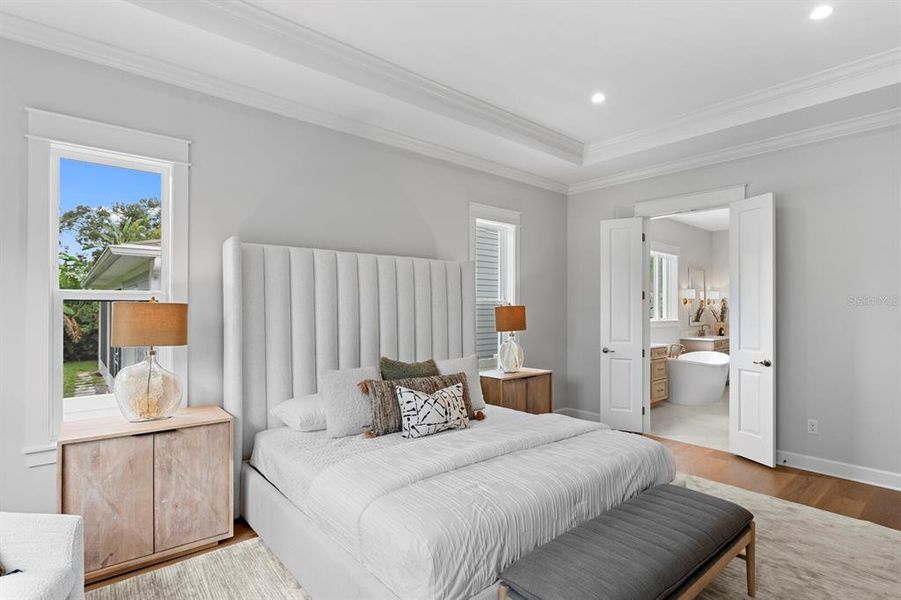 Furnished interior view inside a new home in , Tampa (Image 8).