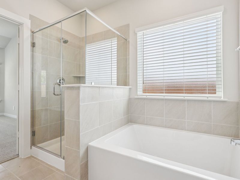 Furnished interior view inside a new home in Riviera Pines - Classic Series, Huffman (Image 9).