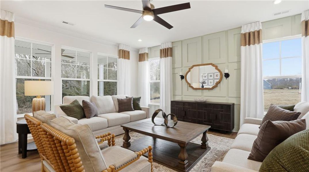 Furnished interior view inside a new home in , Dawsonville (Image 14).