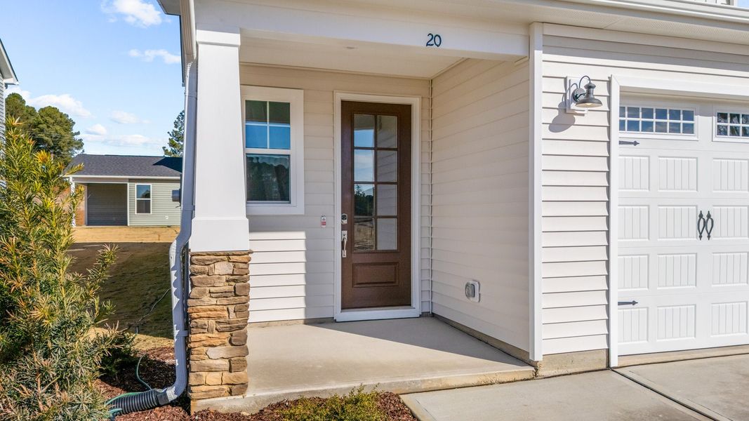 Representative exterior details of a home built from the The Holly by Chesapeake Homes in The Farm at Neill's Creek, Lillington (Image 3). Representative exterior details of a home built from the The Holly by Chesapeake Homes in The Farm at Neill's Creek, Lillington (Image 3).