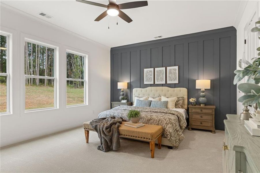 Furnished interior view inside a new home in The Reserve at Knollwood, Canton (Image 28).