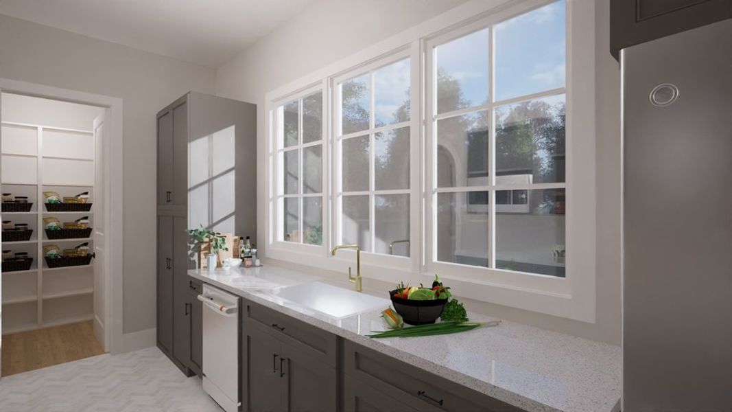 Representative furnished interior of a home built from the The Poppy by Ken Harvey Homes in Carriage Farms, Raleigh (Image 6).