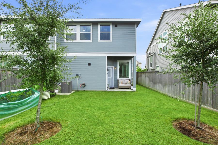 Exterior details and patio area of a home in , Cypress (Image 3).