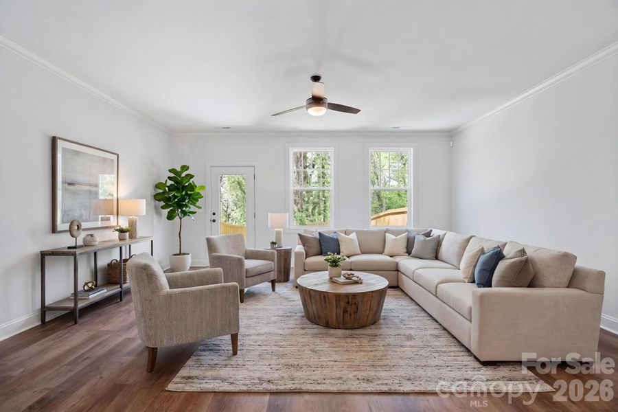 Furnished interior view inside a new home in , Charlotte (Image 12).