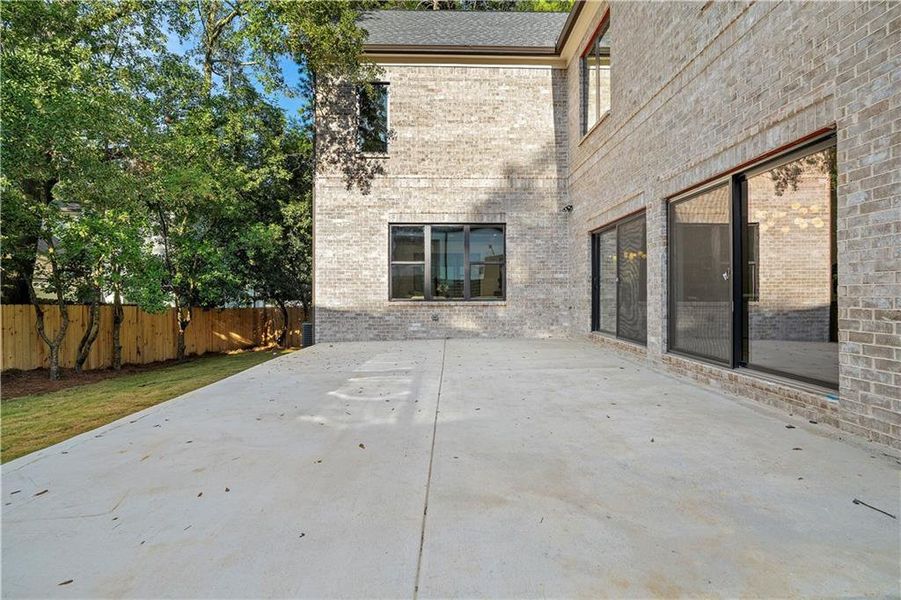 Exterior details and patio area of a home in , Atlanta (Image 34).