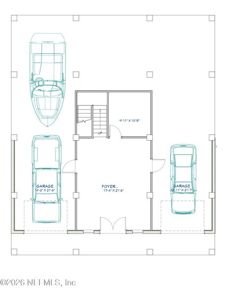 2D floor plan layout of this home in , Jacksonville, FL (Image 6).