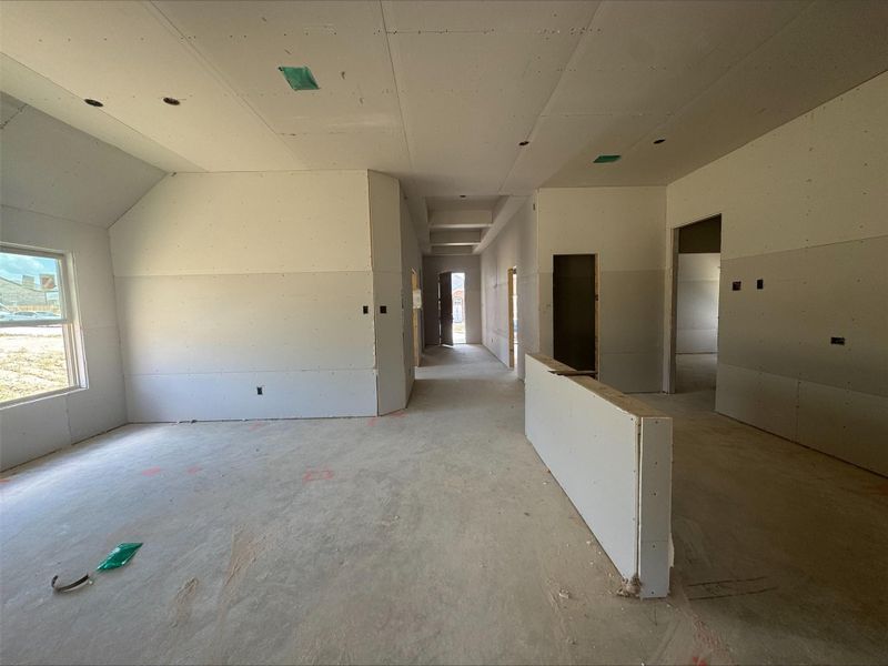 Unfurnished room with concrete floors Unfurnished room with concrete floors