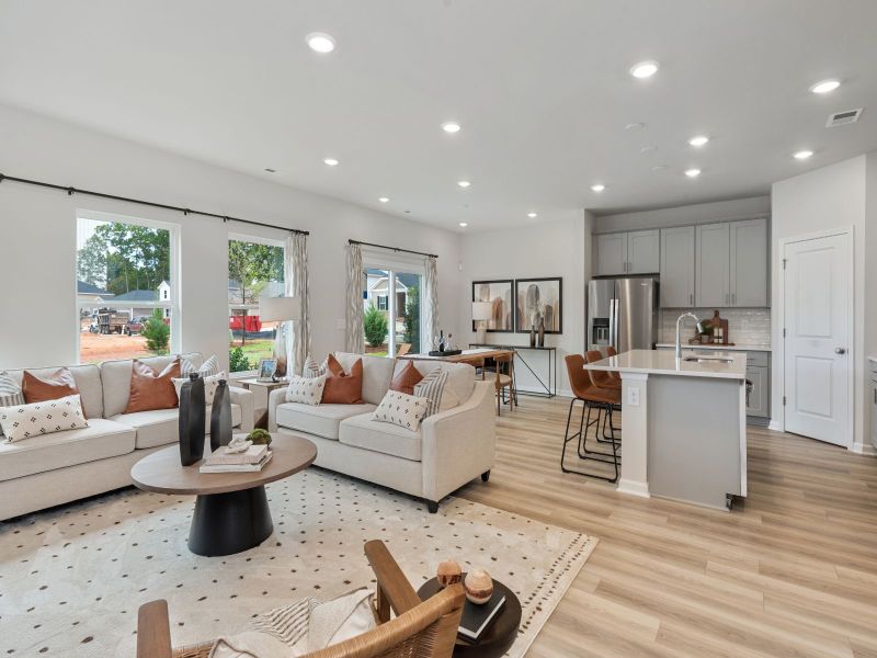 Furnished interior view inside a new home in Waterside - Coastline Series, Longs (Image 3). Furnished interior view inside a new home in Waterside - Coastline Series, Longs (Image 3).