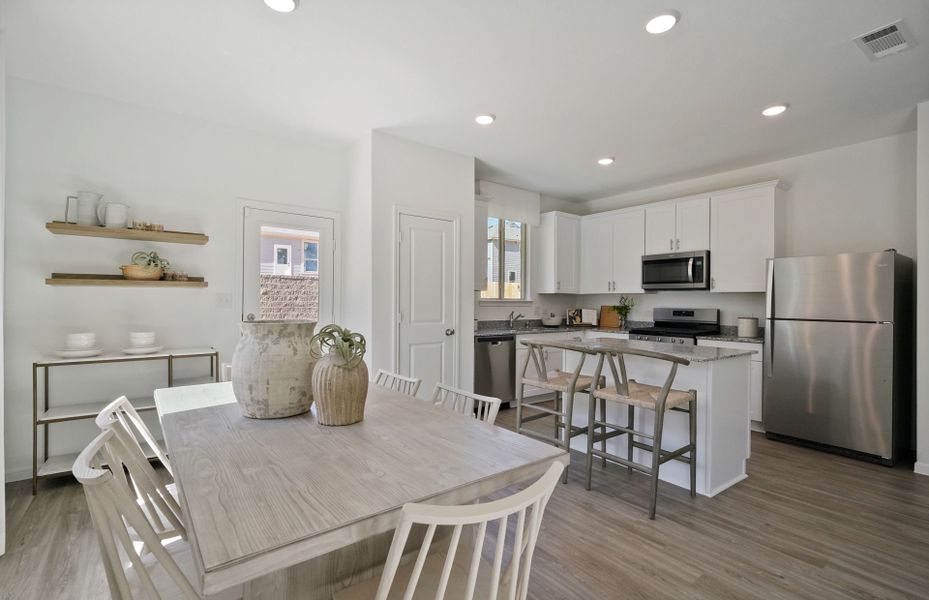 Kitchen Open to Dining