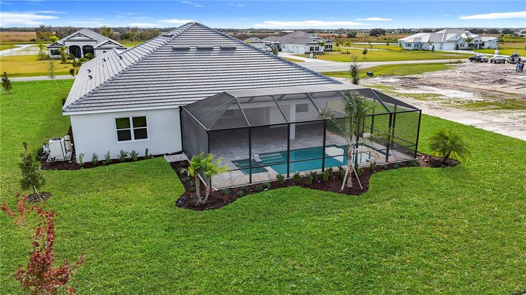 Exterior details and patio area of a home in Hampton Lakes, Sarasota (Image 30). Exterior details and patio area of a home in Hampton Lakes, Sarasota (Image 30).