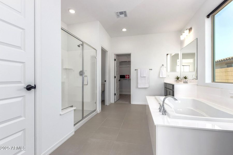 Master bath w/ large walk in closet