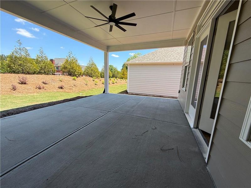 Exterior details and patio area of a home in Echols Farm, Hiram (Image 3).