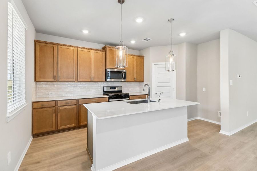 Furnished interior view inside a new home in Parkway Commons - City Series, Missouri City (Image 6).