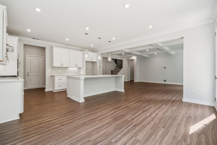 A large empty kitchen.
