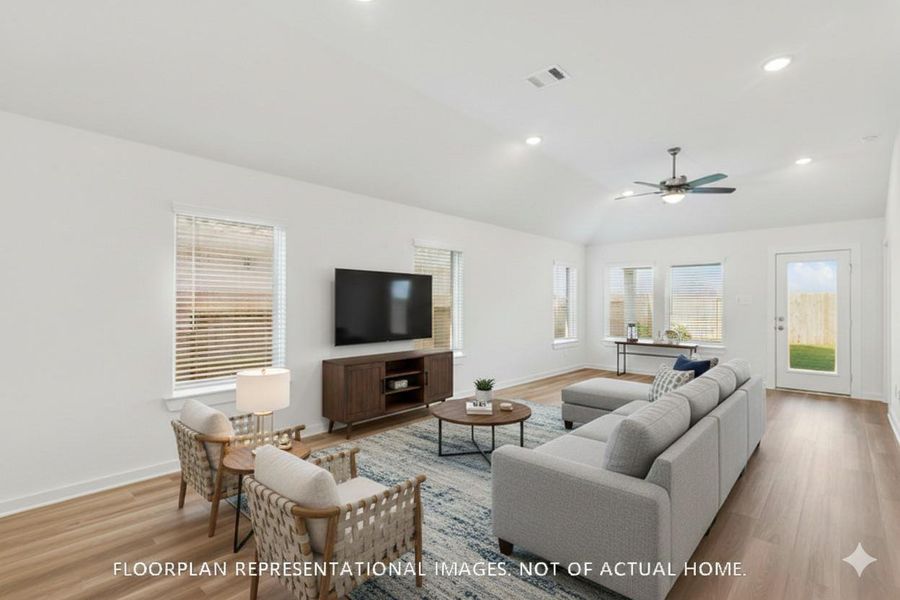 Furnished interior view inside a new home in Lone Star Landing, Montgomery (Image 9).