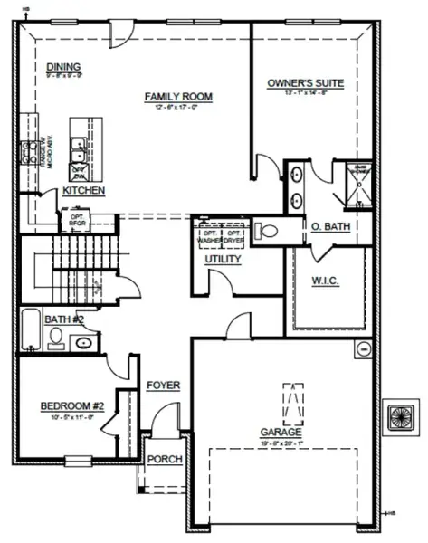 2D floor plan layout of this home in Rolling Ridge, Van Alstyne, TX (Image 4).
