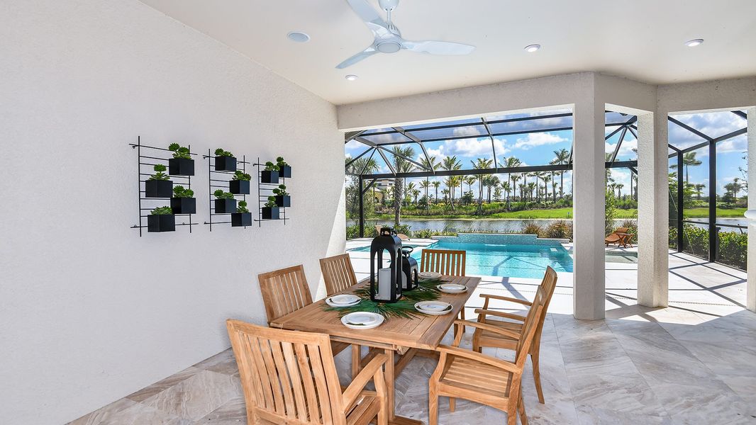 Representative furnished interior of a home built from the Lazio by Taylor Morrison in Esplanade by the Islands, Naples (Image 29).