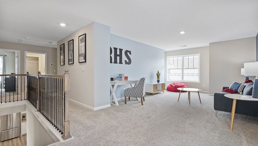 Representative furnished interior of a home built from the Summit by D.R. Horton in Harrison Valley, Simpsonville (Image 26).
