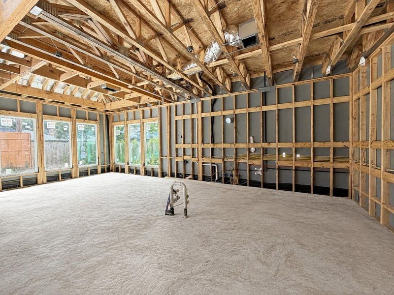 Kitchen Designed to Open Directly Into the Main Living Space. Construction photo as of 08/18/2026