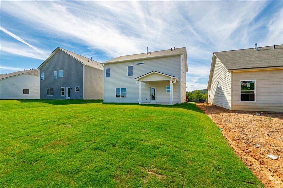 Front exterior of a new home in Capstone Estates, Apison, TN, highlighting curb appeal (Image 23).