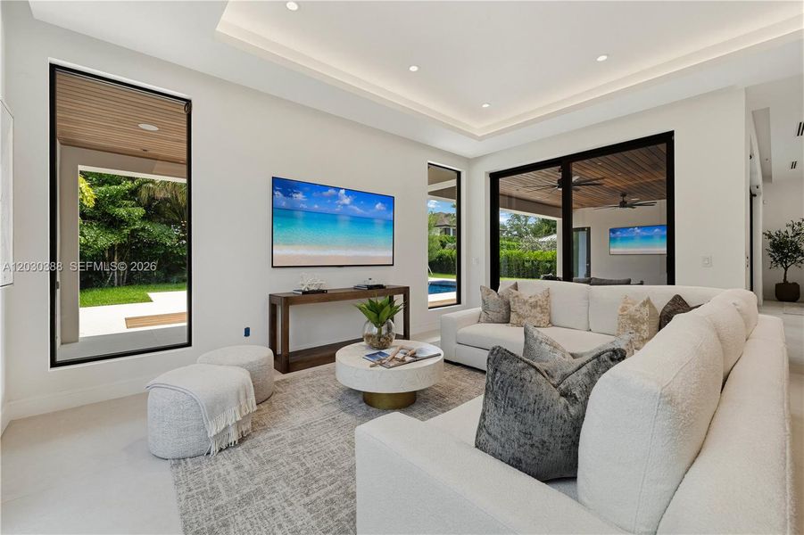 Furnished interior view inside a new home in , Miami (Image 7).