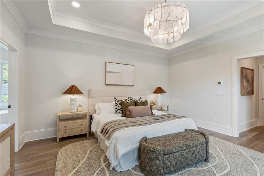 Furnished interior view inside a new home in , Atlanta (Image 40).