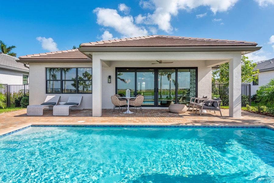 Representative exterior details of a home built from the Atlantica by GL Homes in Valencia Parc at Riverland, Port St. Lucie (Image 24).