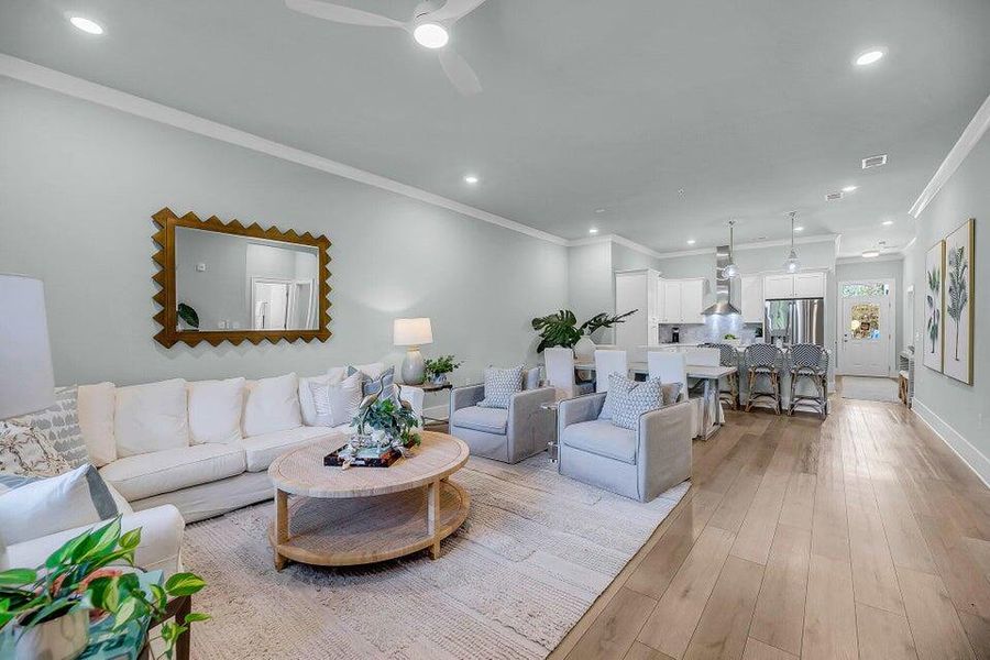 Furnished interior view inside a new home in , Johns Island (Image 12).