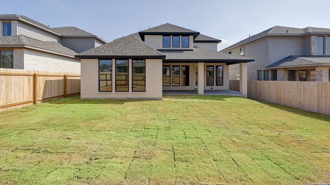Exterior details and patio area of a home in Kallison Ranch, San Antonio (Image 4).