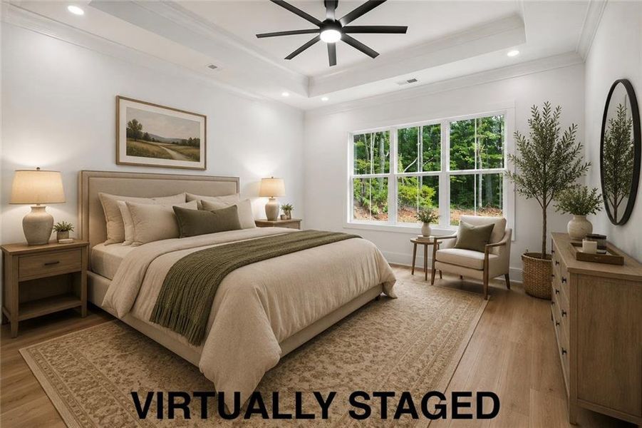 Furnished interior view inside a new home in , Covington (Image 10).