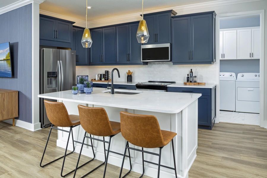 Representative furnished interior of a home built from the Egmont by Mattamy Homes in Sanderling, Palmetto (Image 4).