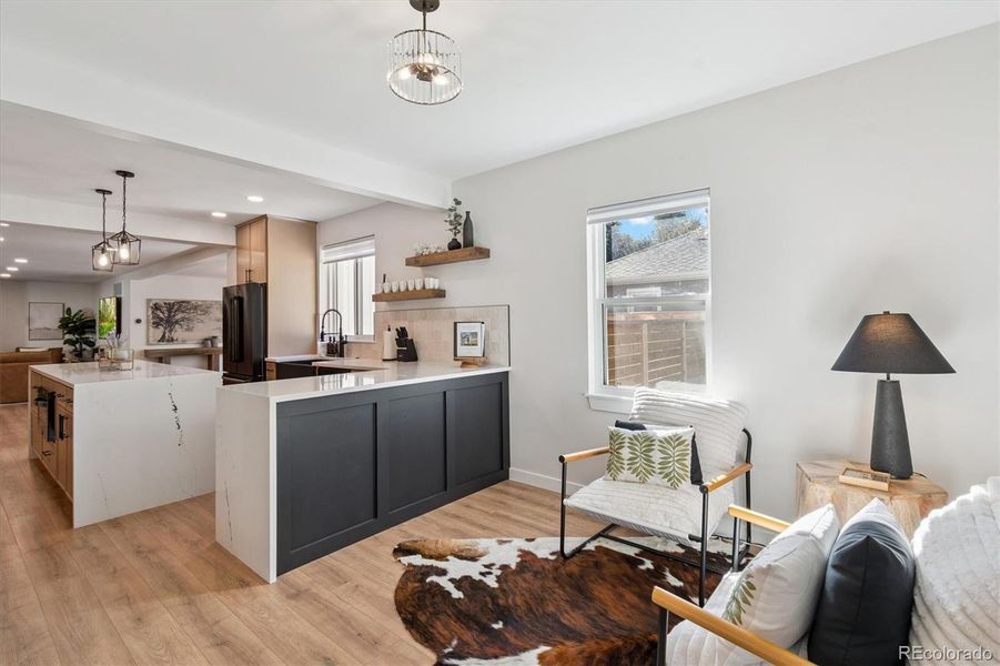 Furnished interior view inside a new home in , Denver (Image 13). Furnished interior view inside a new home in , Denver (Image 13).