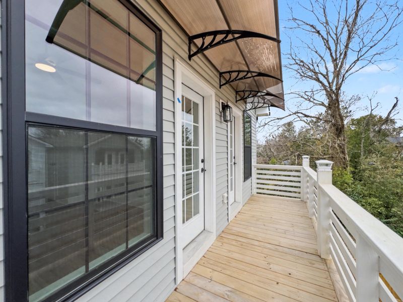 Exterior details and patio area of a home in , North Charleston (Image 26).